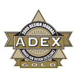 ADEX Gold 2005 Award for Design Excellence logo
