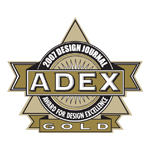 ADEX Gold 2007 Award for Design Excellence logo