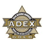 ADEX Gold 2014 Award for Design Excellence logo