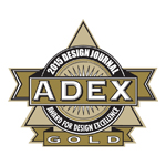 ADEX Gold 2015 Award for Design Excellence logo