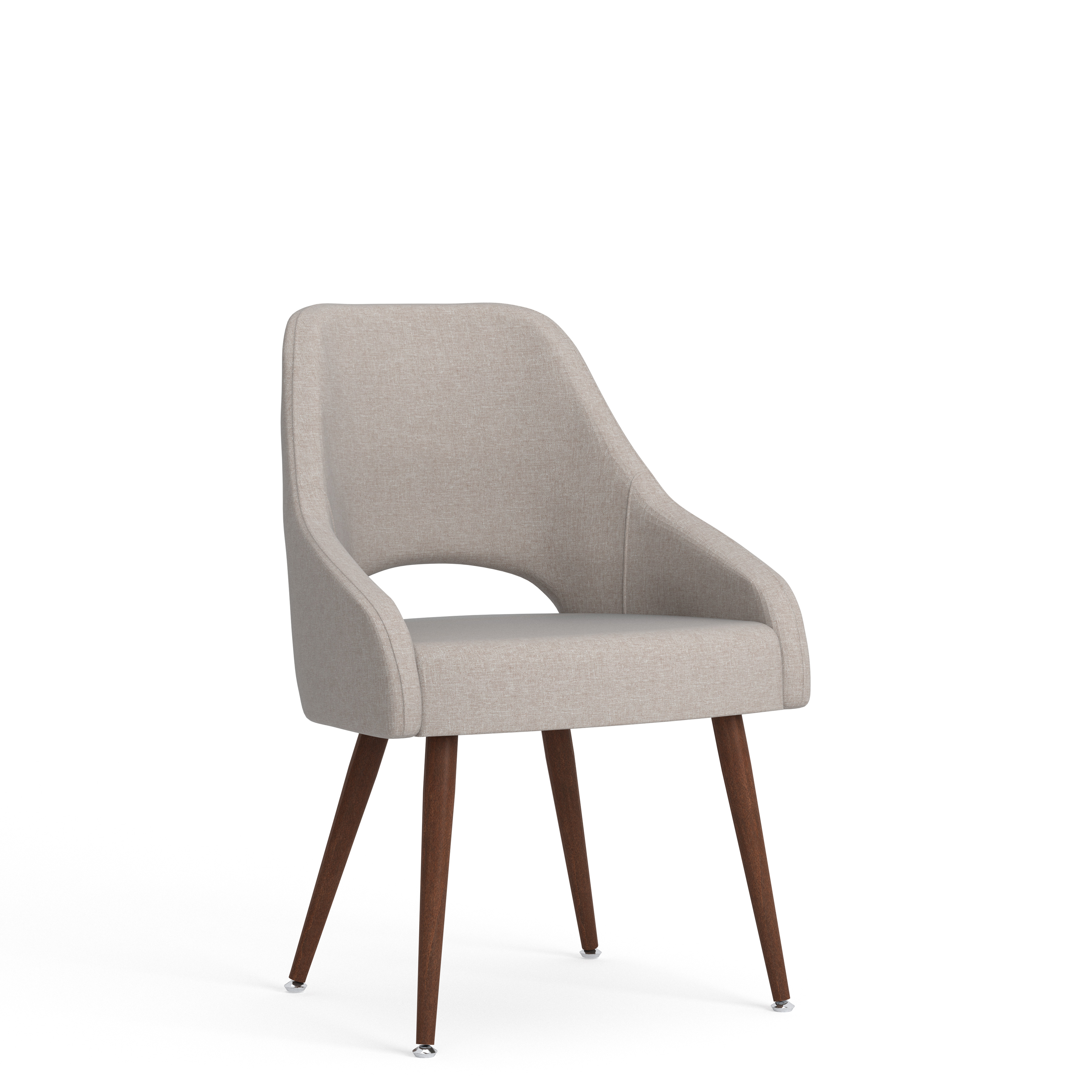 Armless Chair, Wood Legs Model Thumbnail