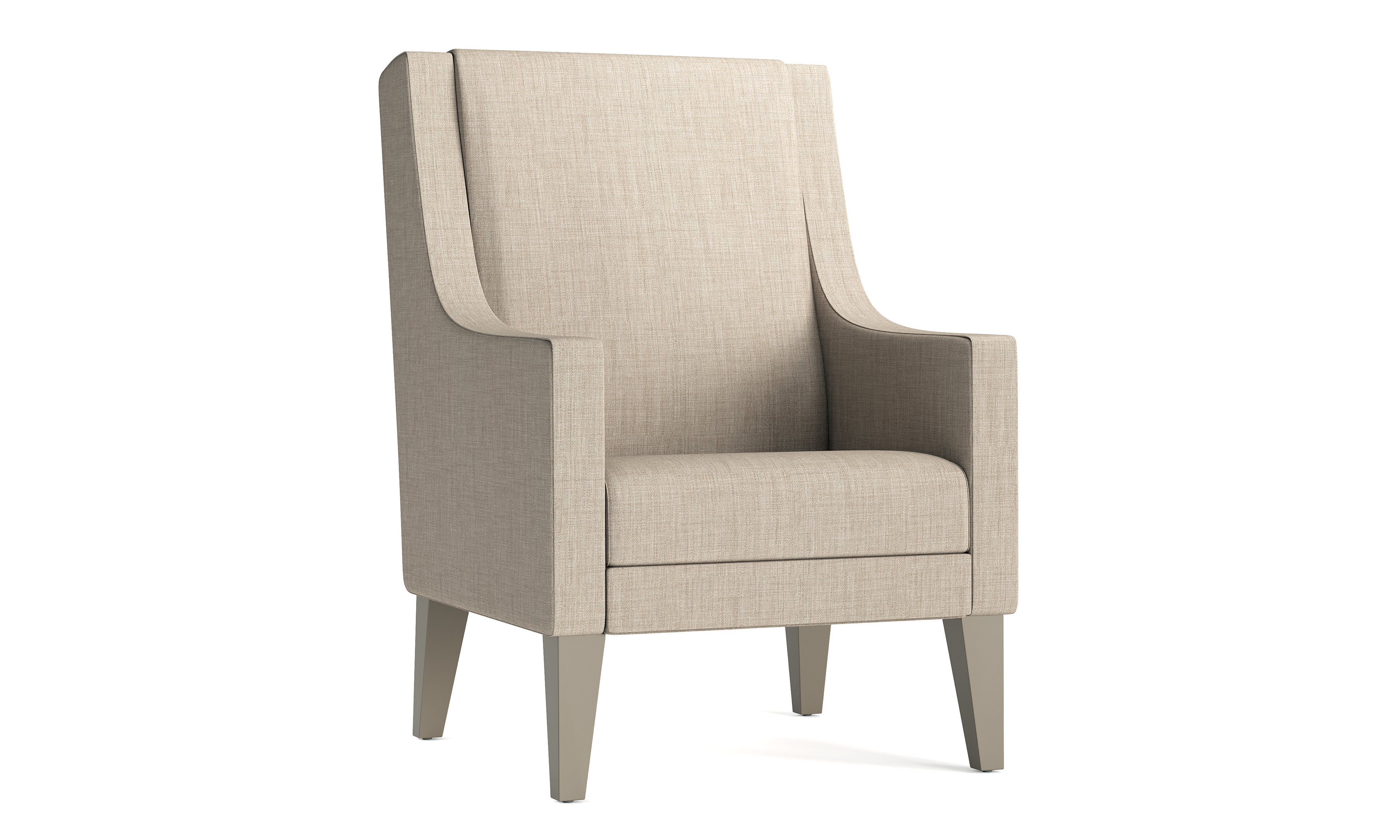 High Back Lounge Chair Model Thumbnail