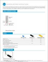 Instructions de verrouillage du clavier des casiers multicases de la gamme 1200 Brochure Cover