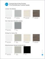 Compile Quick Ship Finishes Brochure Cover