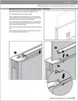 Boulevard System 3 - Manuel d'installation de la garniture supérieure intégrant un panneau vitré Installation Guide Cover