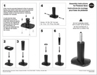 Pedestal Base Assembly Instructions Installation Guide Cover