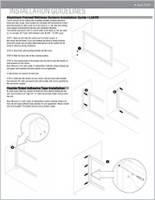 Guide d'installation de vitrines de protection avec cadre en aluminium Brochure Cover