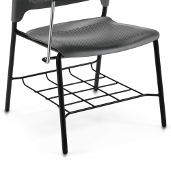 Un rangement pour sac à dos est offert en option avec les fauteuils à quatre pieds. Feature Thumbnail