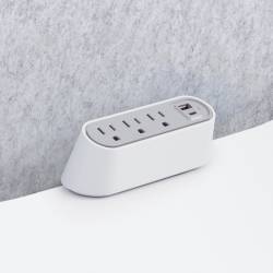 Slim Desktop Power Module with 3 Power Receptacles, USB-A & USB-C Feature Thumbnail