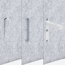 Shelf and Worksurface Brackets Attach Securely to Internal Aluminum Frame Feature Thumbnail