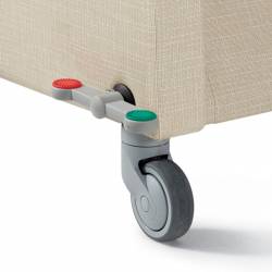 Central Locking Casters with Foot Paddle for Recliners Feature Thumbnail