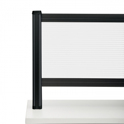Raised Ribbed Glazed Panel, Black Image Thumbnail