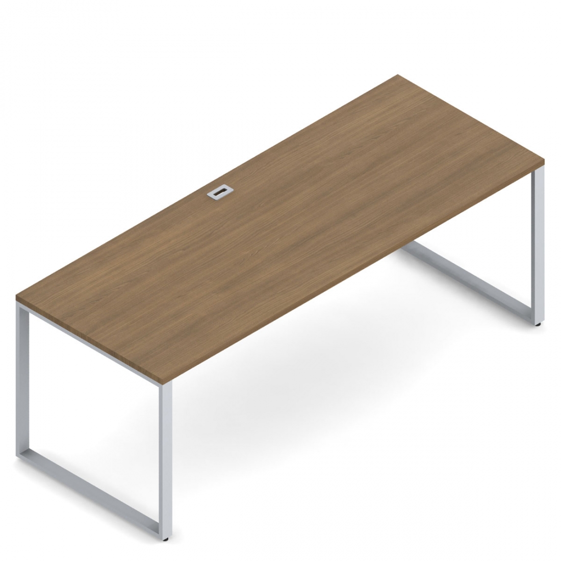 Bureau autoportant avec pieds en métal, 78 po L x 30 po P