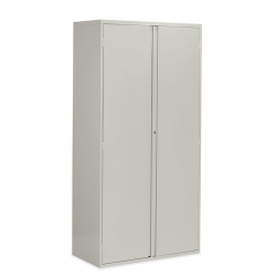Two Door Storage Cabinet - One Fixed Shelf, Three Adjustable Shelves, Looped Full Pull Model Thumbnail