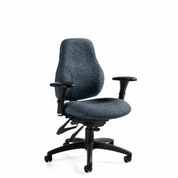 Tritek ergo select - Conference room chairs - management seating - ergonomic office chair - Medium Back Multi-Tilter, Generous Seat