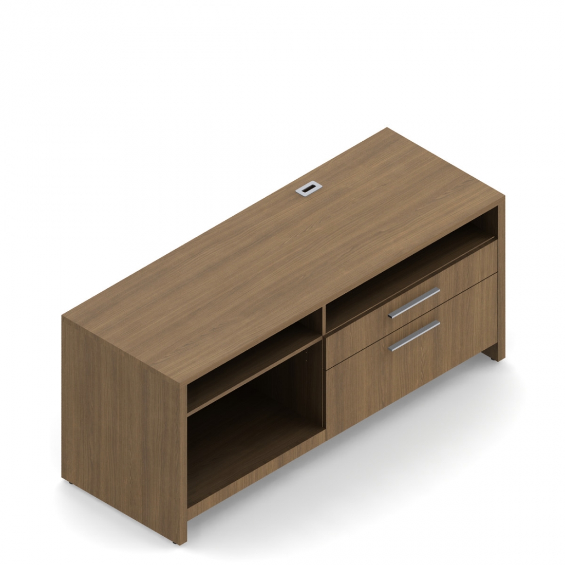 Bahut de 29 po H avec tablette escamotable, 60 po L x 24 po P, droite