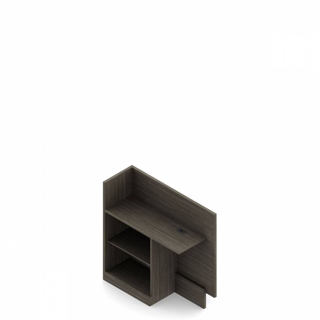 Retour pour bureau d'accueil de bibliothèque, 39,7 po L x 13,7 po P - gauche 