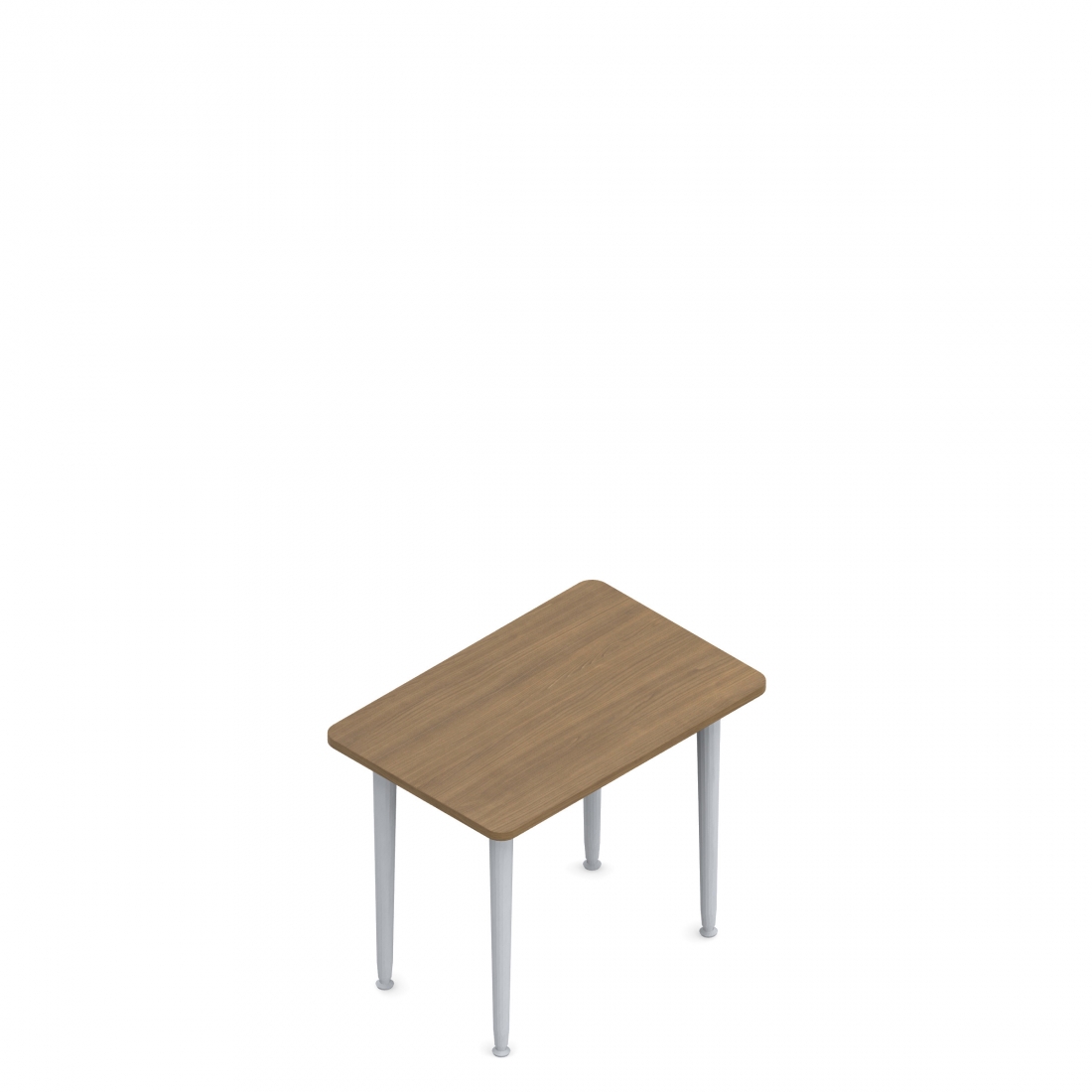 Table rectangulaire, pieds fuselés, 36 po L x 24 po P