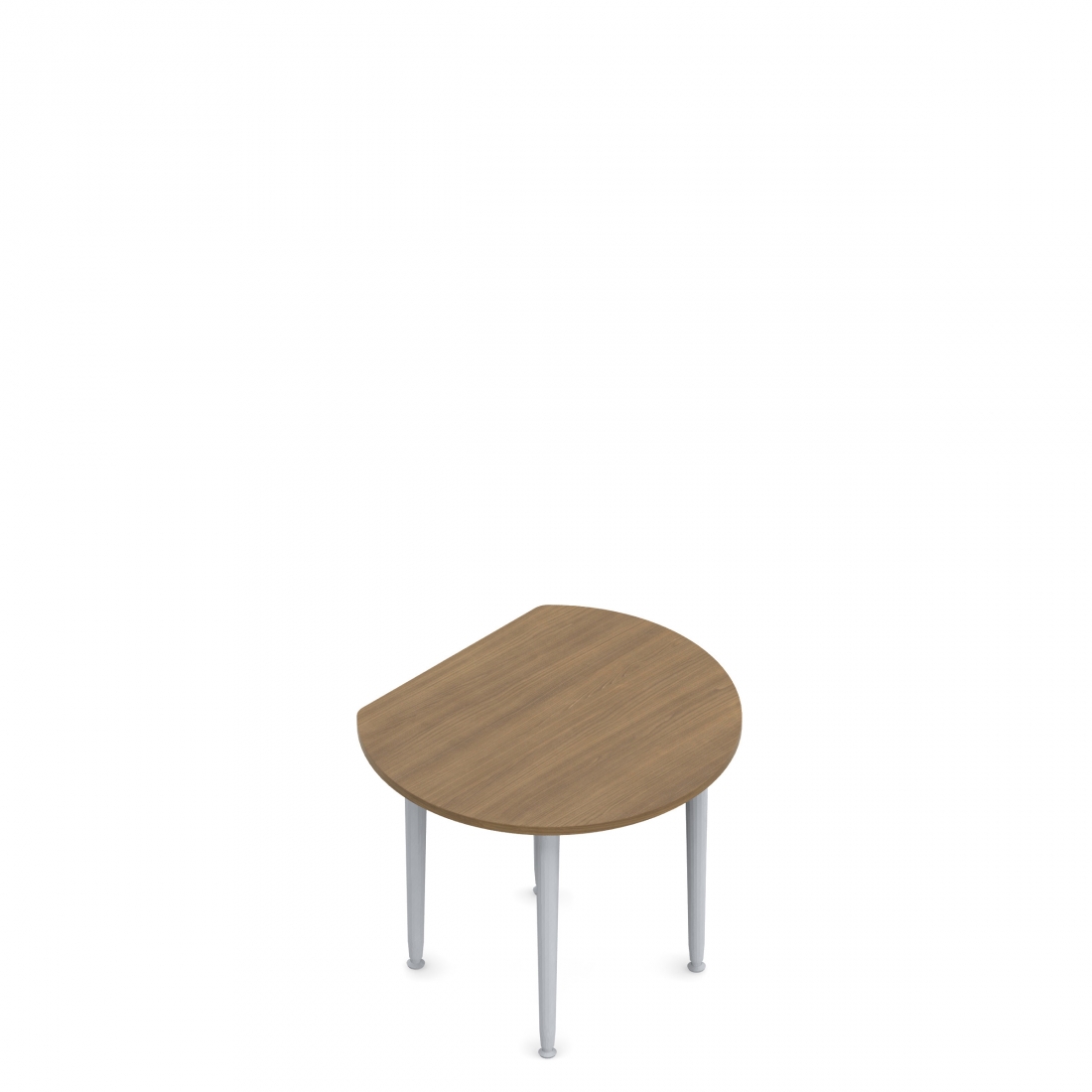 Table circulaire tronquée, 42 po L x 24 po P