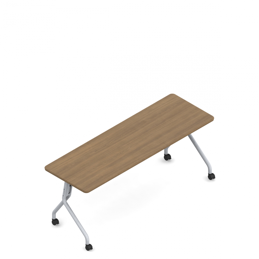 Table rectangulaire rabattable, pieds araignée, 60 po L x 24 P