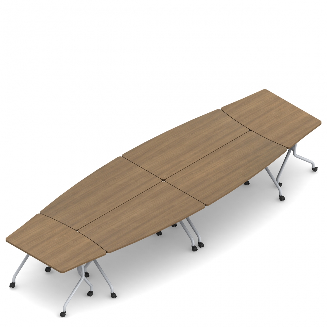 Ensemble de table transformable rabattable de six pièces de 15 pi