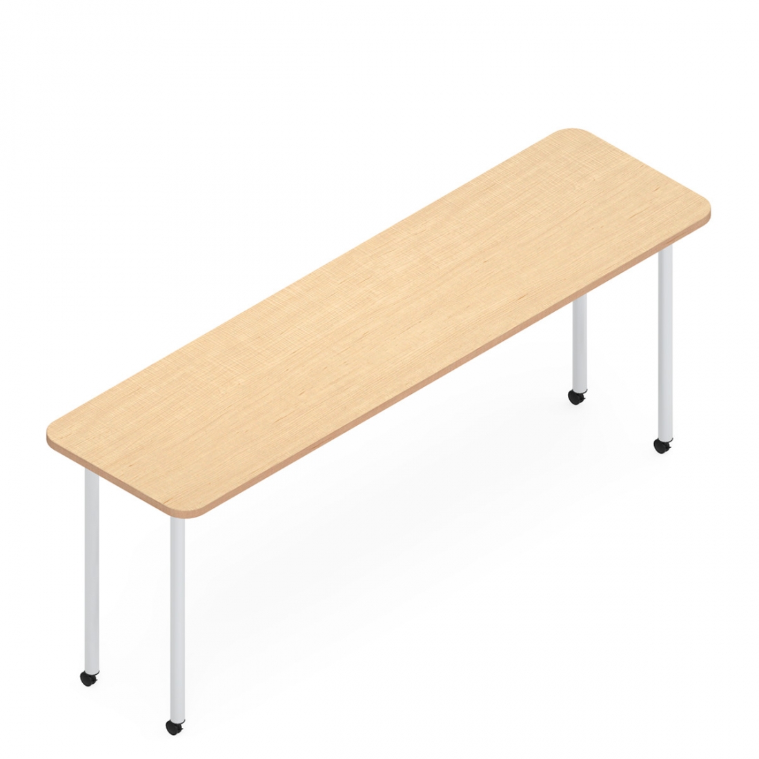 Table rectangulaire mobile, 72 po L x 20 po P