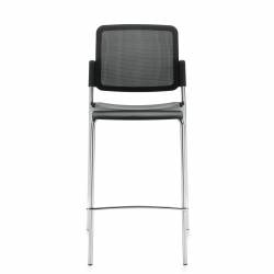 Sonic - classroom chairs - classroom seating - Armless Bar Stool, Polypropylene Seat & Mesh Back