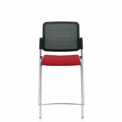 Sonic - classroom chairs - classroom seating - Armless Counter Stool, Upholstered Seat & Mesh Back