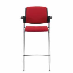 Sonic - classroom chairs - classroom seating - Bar Stool with Arms, Upholstered Seat & Back