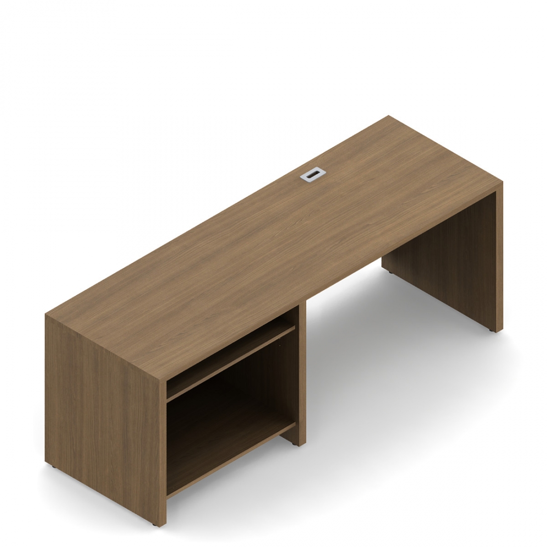 Bahut de 27 po H avec classeur latéral mobile, 72 po L x 24 po P, droite