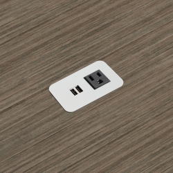 Mini-bloc d’alimentation/USB, argent Model Thumbnail