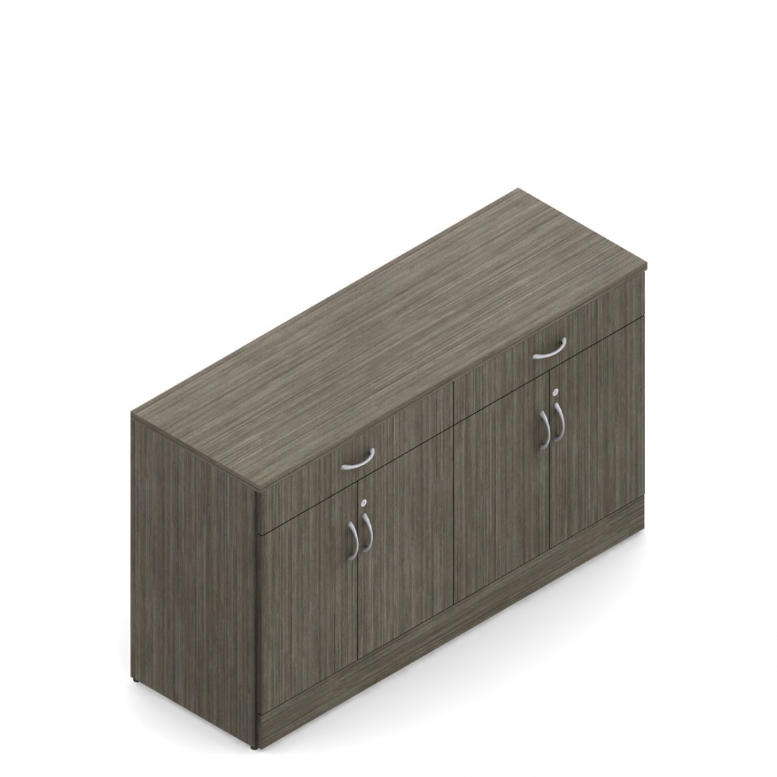 Bahut de 36 po H avec tiroirs et portes, 60 po L x 20 po P