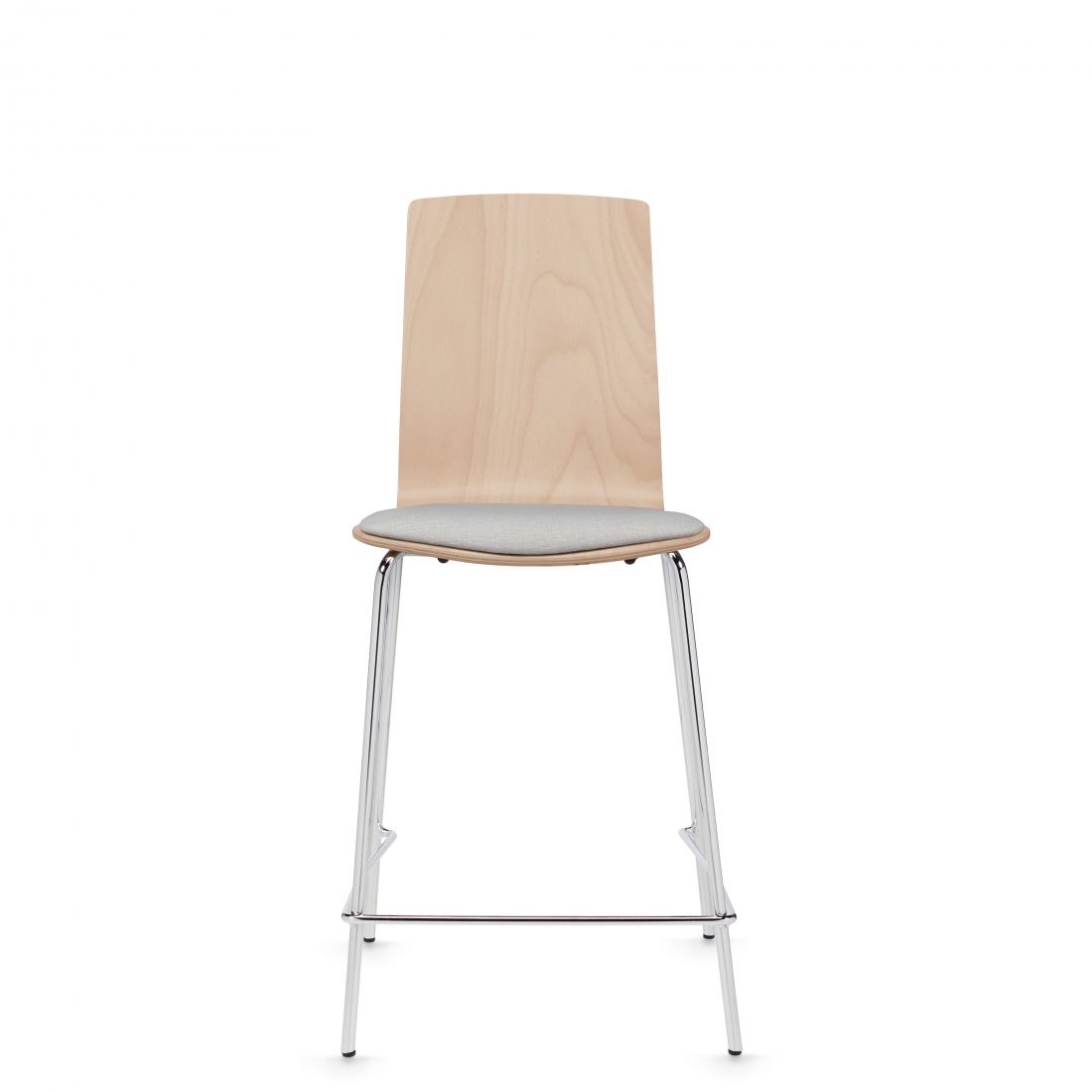 Mid Back Counter Stool, Upholstered Seat