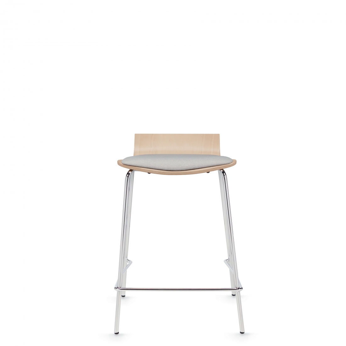 Low Back Counter Stool, Upholstered Seat