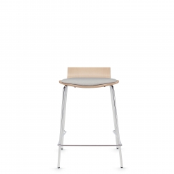 Low Back Counter Stool, Upholstered Seat Model Thumbnail