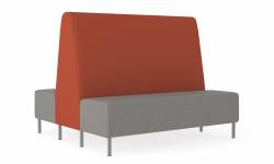 60”W Four Seater Banquette, Double Back Model Thumbnail