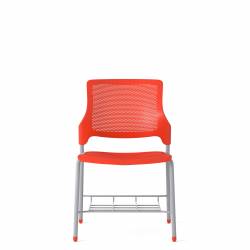 Stream – Siège fonctionnel avec tissu maillé – Siège fonctionnel – Siège ergonomique – Siège de bureau avec tissu maillé – Siège fonctionnel ergonomique – Chaise sans accoudoirs avec rangement pour sac à dos et assise et dossier en polypropylène
