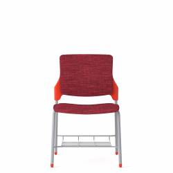 Stream – Siège fonctionnel avec tissu maillé – Siège fonctionnel – Siège ergonomique – Siège de bureau avec tissu maillé – Siège fonctionnel ergonomique – Siège sans accoudoirs avec rangement pour sac à dos et assise et dossier rembourrés