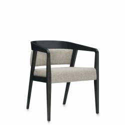 Upholstered Round Back Armchair, Upholstered Waterfall Front Seat Model Thumbnail