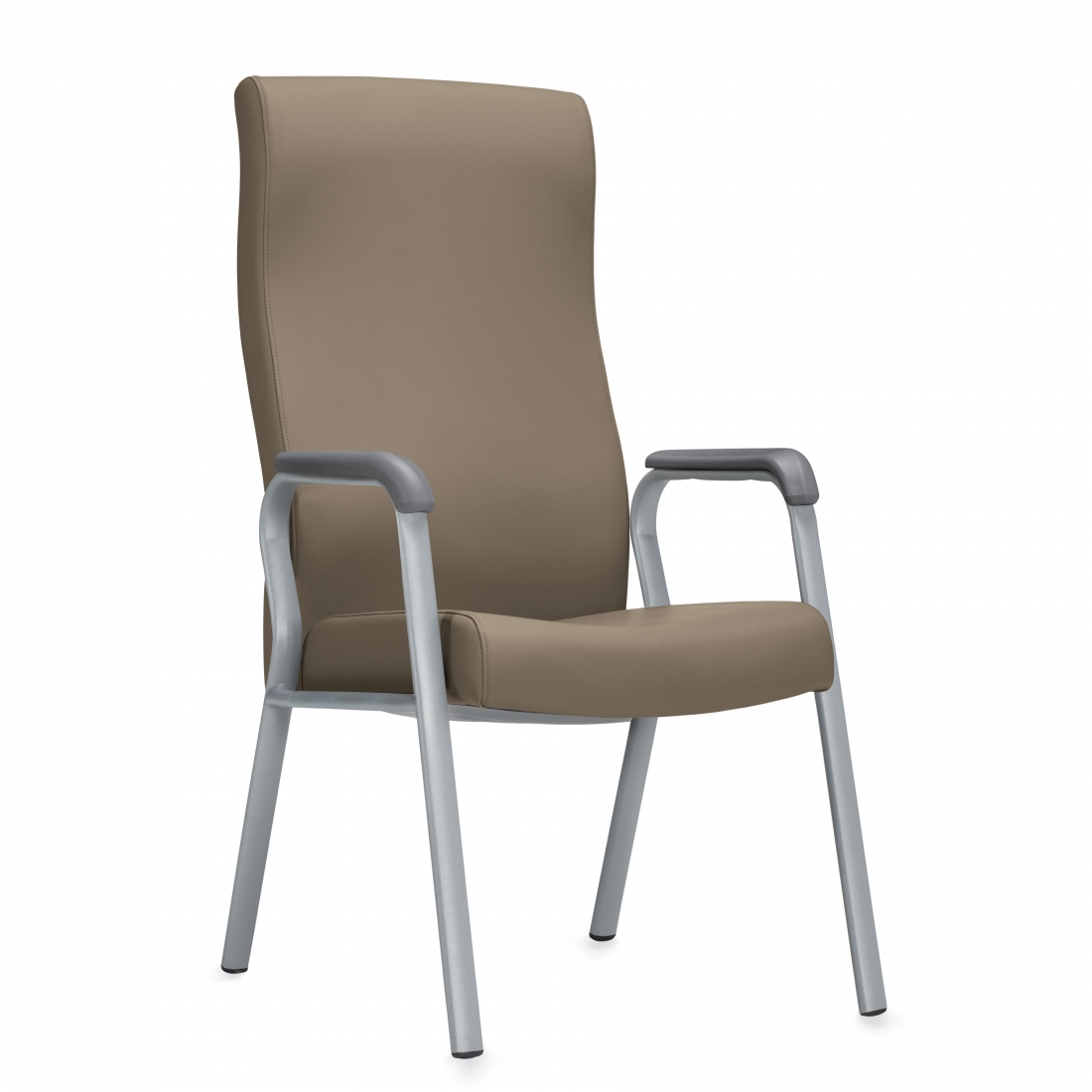 Contoured High Fixed Back Straight Top Armchair