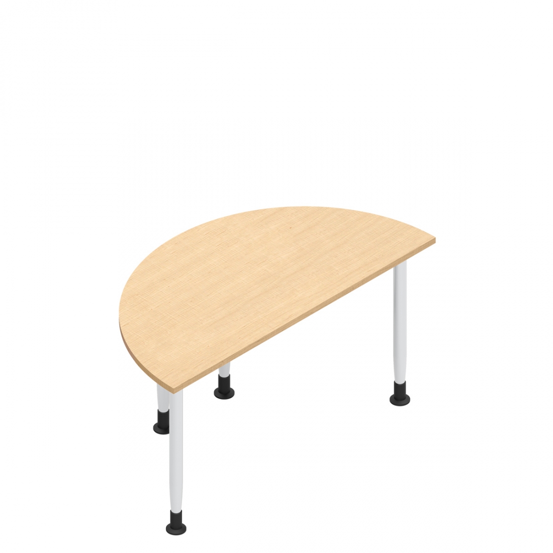 Straight Half Round Activity Table, Levelers