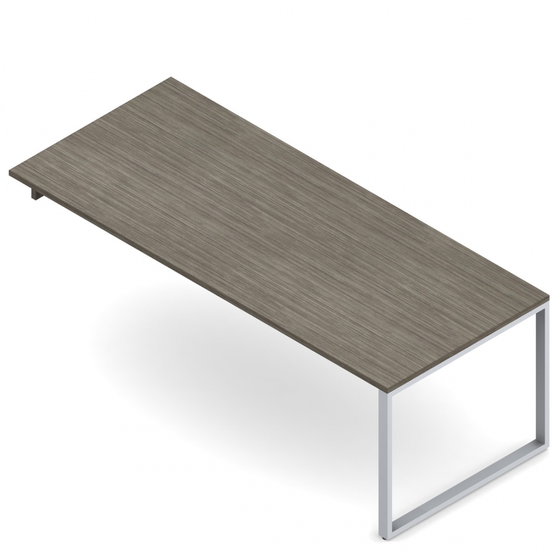 Table chevauchante pour module de 17,87-18,37 po H, 84 po L x 36 po P, pied en métal à droite