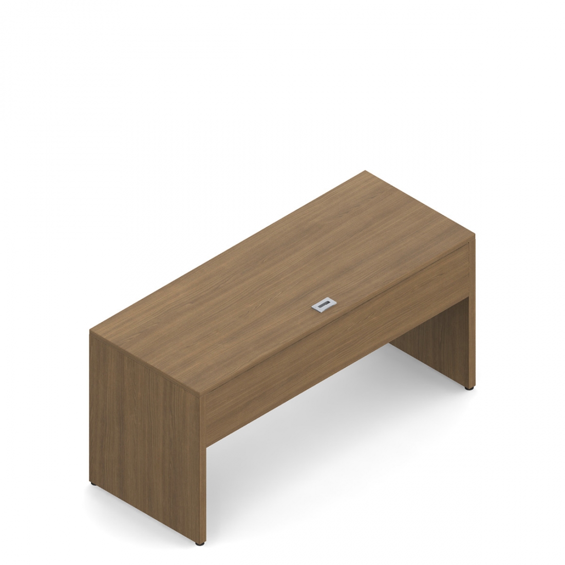 Retour autoportant de 29 po H, panneaux latéraux en mélamine, 60 po L x 24 po P