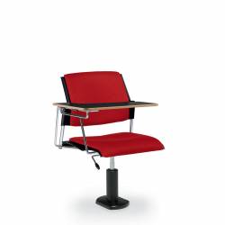 Sonic - classroom chairs - classroom seating - Task Chair with Right Tablet, Upholstered Seat & Back, Pedestal Base