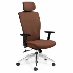 Alero - mesh task chair - task chair - ergonomic chair - office mesh chair - ergonomic mesh office chair - lumbar support for office chair - Upholstered High Back Tilter, Adjustable Headrest