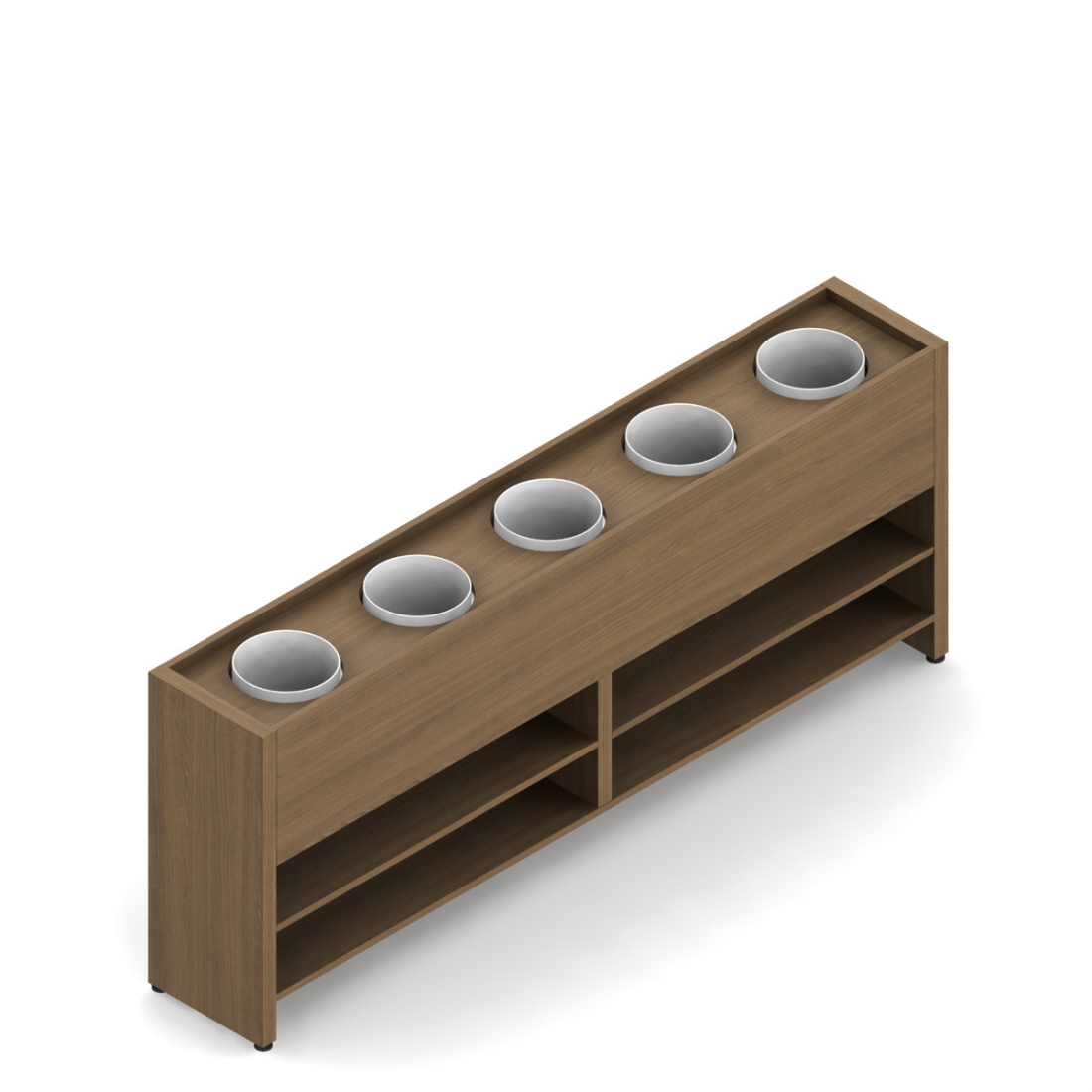 Jardinière à cinq pots