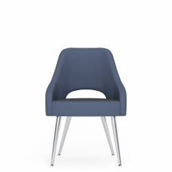 Armless Chair, Metal Legs Model Thumbnail