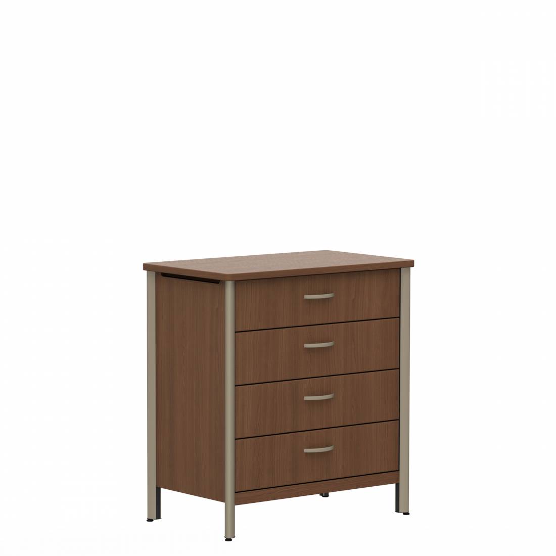 Commode à quatre tiroirs, 37,5 po H