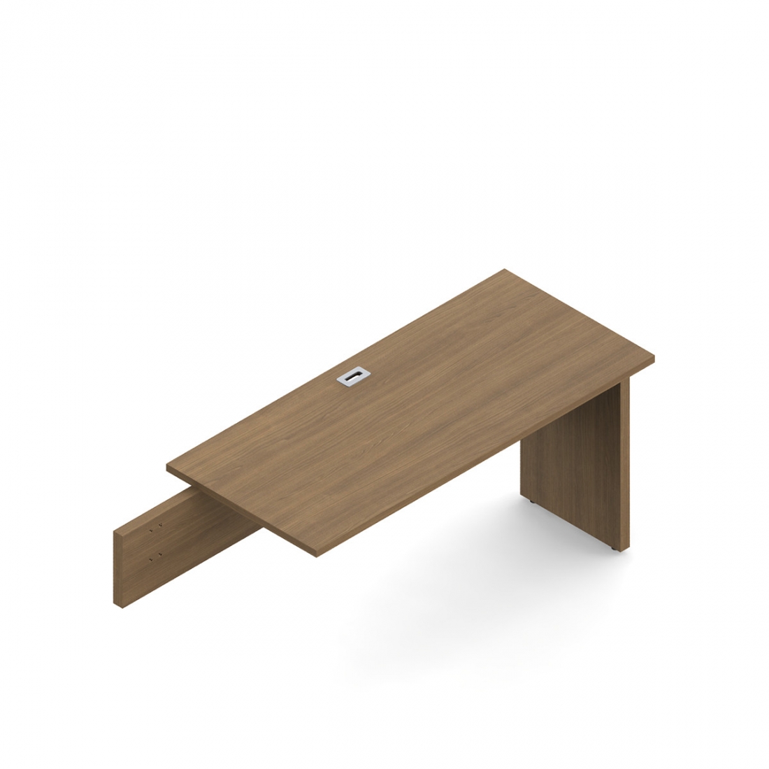 Retour affleurant de 29 po H, panneaux latéraux en mélamine, 54 po L x 24 po P – droite