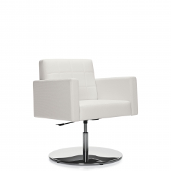 Self-Centering Lounge Chair, Pedestal Base Model Thumbnail